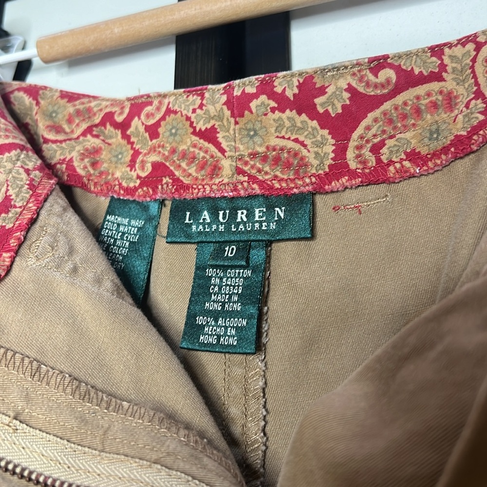 Lauren Ralph Lauren khaki long skirt size 10 - Picture 2 of 4